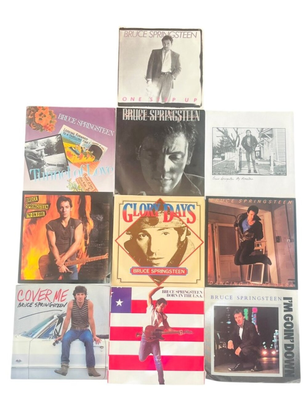 Bruce Springsteen - 7" Singles Records - Titles in Description - LOT of 10